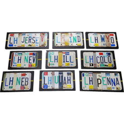 License Plate Signs (Stock Design)