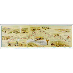 Pony Express Wall Map Pony Express Wall Map
