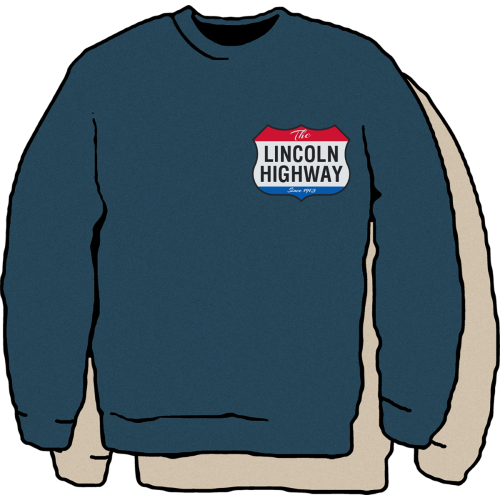 Lincoln Highway Sheild Sweatshirt
