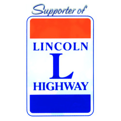 Window Static Sticker - Supporter of Lincoln Highway
