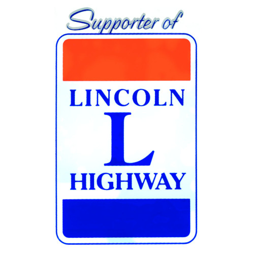 Window Static Sticker - Supporter of Lincoln Highway